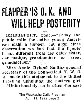 Flapper is okay 1922.