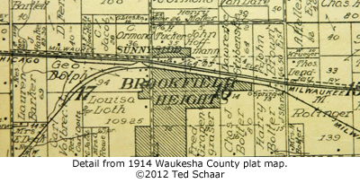 Brookfield plat map detail.