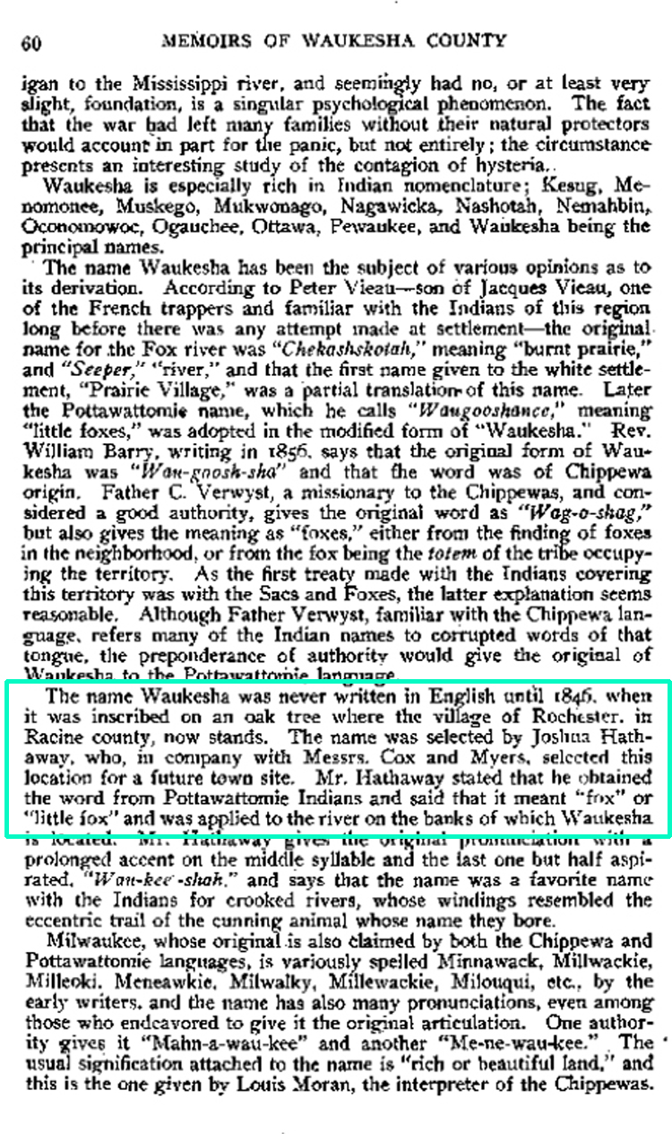 Page 60 Memoirs Waukesha County 1906