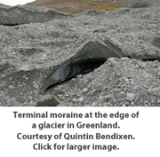 Moraine in Greenland