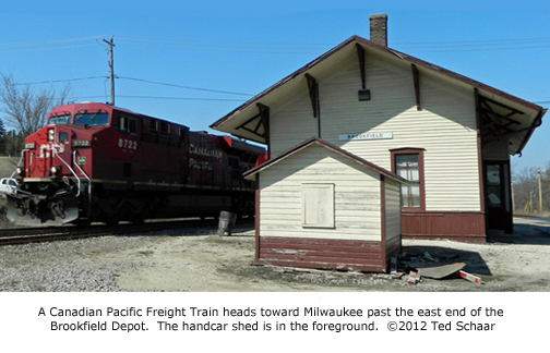 Brookfield freight locomotive.